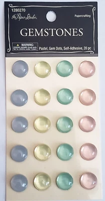The Paper Studio Gemstones Pastel Gem Dots Stickers - 20 pcs - Image 1 of 2
