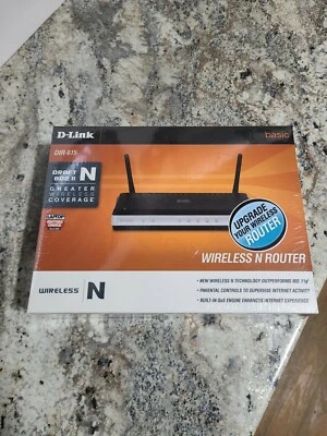 D-Link DIR-615 Wireless N 300 Mbps Router 1-WAN Port 4-LAN Ports Switch Cable - Image 1 of 2