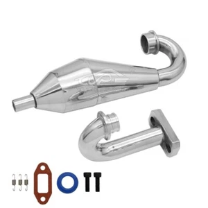 Aluminum Exhaust Pipe Kit In US For 1/5 HPI RV KM Baja 5B SS 5T 5SC TRUCK RC CAR - Picture 1 of 6