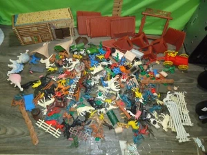 Vintage MARX Fort Apache, Calvary Supply Kunststoff Figur Konvolut - Bild 1 von 9