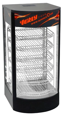 HOT SALE ! Commercial Countertop Heated Food Display Cabinet Pizza Pie Warmer - Image 1 of 4