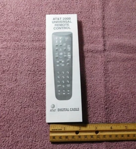 AT&T 200B Universal Remote Control Instructions / Flyer AT&T Digital Cable - Picture 1 of 4