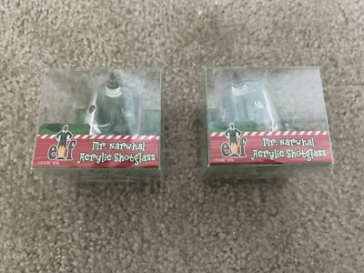 2 vasos de chupito de acrílico Elf Mr. Narwhal para fiestas navideñas Foto 1 de 2