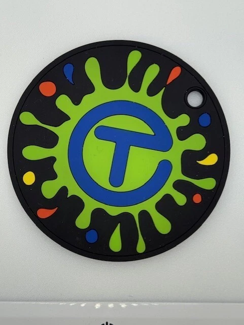 Nuevo SCOTTY CAMERON "CIRCLE T Raro Pintura Salpicaduras Goma Poner Disco Bolsa Etiqueta Foto 1 de 2