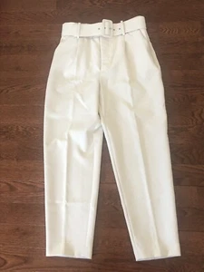 Zara Ivory Dressy Pants Women Size L - Picture 1 of 5