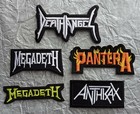Thrash Metal Megadeth Anthrax Death Angel Pantera Embroidered Patch SET of 5