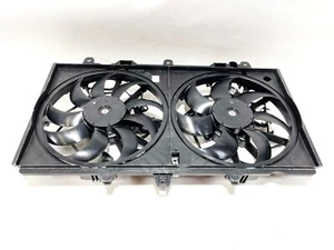 14-20 INFINITI Q50 FRONT ENGINE MOTOR COOLING FAN RADIATOR W/ MOTOR & SHROUD OEM - Picture 1 of 4