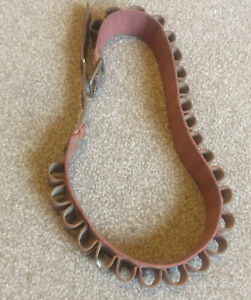 12g Leather and Canvas Cartridge Belt.