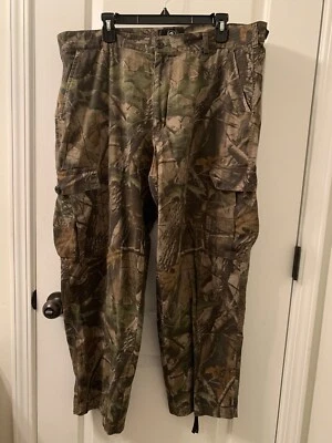 RED HEAD Realtree Hardwoods Camouflage Cargo Pants Zip Button Mens Size XL - Image 1 of 4