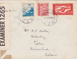 PORTUGAL CENSORED COVER TO ENGLAND (1942) - Picture 1 of 2