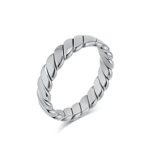 4.5mm Silver/Gold Band Rings Men Women's Stainless Steel Wedding Engagement Ring - Picture 1 of 10