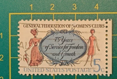 US Stamp 1966, A738, ERROR Pink & blue engraving shifted - Image 1 of 4