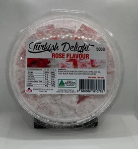 500GRM Rose Turkish delight VEGAN FRIENDLY - Picture 1 of 1
