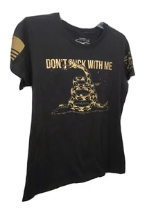 Camiseta negra Grunt Style XL Don't F*CK With Me para mujer - Imagen 1 de 6