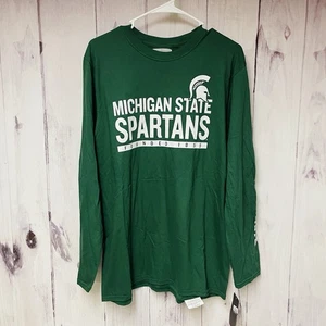 Camisa de manga larga cautivadora Michigan State Spartans talla grande verde para hombre - Imagen 1 de 4