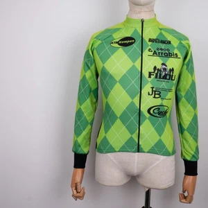 BIORACER Youth Full-Zip Green Geometric Insulated Windstopper Jacket Size K6 S-M - Picture 1 of 17