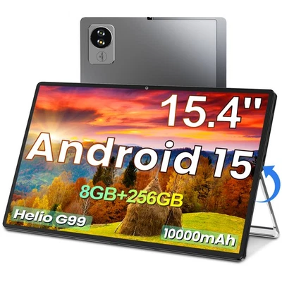 Última Tablet Android 15 2025 15,4 pulgadas 8 GB RAM 256 GB ROM 10000 mAh Batería Foto 1 de 4