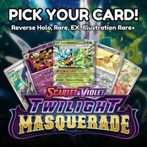 Twilight Masquerade - Choose Your Card - Reverse Holo, Rare, EX - NM - Picture 1 of 194