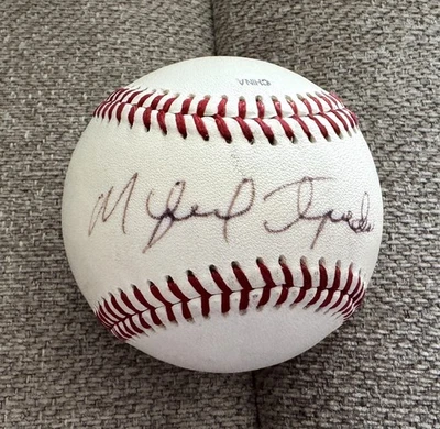 Béisbol Autografiado Miguel Tejada - Modesto A’s - Pelota de Ligas Menores Foto 1 de 2