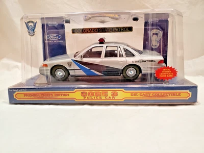 Vintage Die-Cast Colorado Crown Victoria Code 3 Cruiser & Patch Original Box - Image 1 of 4