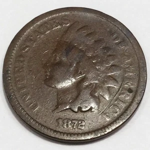 1872 Indian Head Penny Beautiful Coin Rare Date - Picture 1 of 2