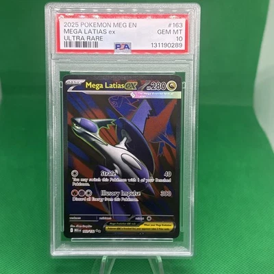 2025 POKEMON MEG EN-MEGA EVOLUTION ULTRA RARE #163 MEGA LATIAS EX PSA 10 - Image 1 of 2