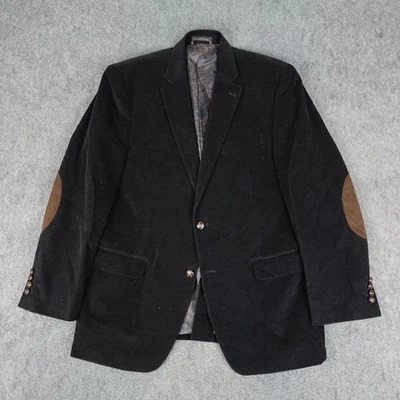 Blazer Lauren Ralph Lauren Para Hombres 42R Negro Pana Parche en el Codo Abrigo Deportivo Chaqueta Foto 1 de 4