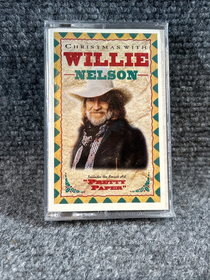 Willie Nelson - Pretty Paper Christmas Cassette Tape 1994 V40037 New Sealed - Image 1 of 4