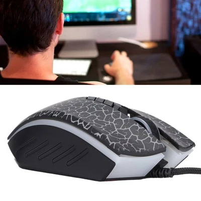 Gaming Wired Mouse High Accuracy Optical 4000Dpi Comfortable Grip Stylish Appea - Image 1 of 4
