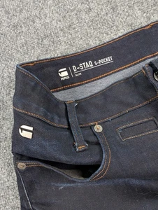G Star Raw D-Staq 5 Pocket Slim Jeans Mens 29/30 Dark Wash Stretch Denim - Picture 1 of 11