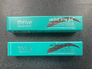 Thrive Causmetics Instant Brow Fix Semi-Permanent Eyebrow Gel Serena Brown 2 Pck - Picture 1 of 5