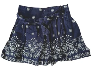OSHKOSH PAISLEY BANDANNA GIRLS SKORT/ SKIRT Size 6T Navy blue E2 - Picture 1 of 9