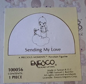PRECIOUS MOMENTS 1985 "SENDING MY LOVE" #100056 - Bild 1 von 6