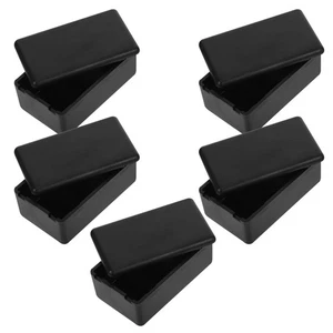 5 Pcs Black Plastic Junction Electric Project Case ABS Enclosure - Foto 1 di 12