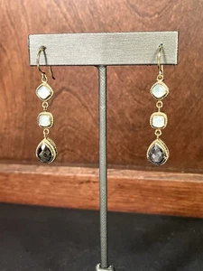 Anna Beck 925 Semi Precious Stones Triple Drop Dangle Earrings - Bild 1 von 5