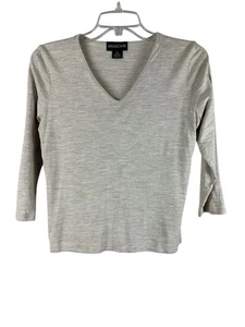 Magaschoni Silk Shirt Blouse Womens PS Heathered Tan Layer Minimalist Capsule - Bild 1 von 4