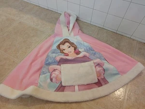 VTG Disney Store Belle Beauty & The Beast Cape Poncho Girls S/M Rare  - Picture 1 of 4