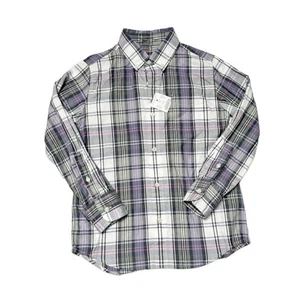 NWT Crewcuts Plaid Button Up Shirt Size 6/7 - Picture 1 of 5
