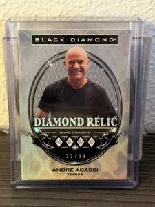 2025 UD Goodwin Champions Andre Agassi Black Diamond Quad Diamond Relic /99 - Picture 1 of 1
