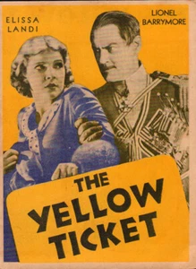 Boleto Amarillo Película Original Heraldo de la Película de 1931 Early Boris Karoff - Imagen 1 de 3