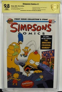 Simpsons Comics #1 CBCS NOT CGC 9.8 (1993) 3 Signatures Bill Morrison Cover - Picture 1 of 6