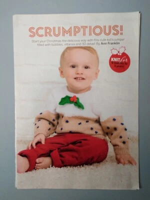 SCRUMPTIOUS! CHILD'S PLUM PUDDING JUMPER Knitting Pattern  - Magazine Pull Out - Image 1 of 2