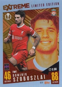 Tarjeta coleccionable Match Attax Extra 23/24 Dominik Szoboszlai Extreme edición limitada - Imagen 1 de 2