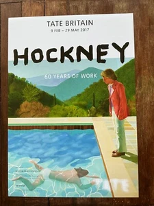 David Hockney. Pool with Two Figures. Original Exhibition Poster Tate Britain - Picture 1 of 9