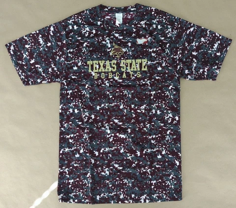 Holloway NCAA Texas State Bobcats Youth Erupt 2.0 Short Tee Sz XL Maroon Cover