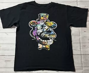 Five Nights At Freddys Youth XL 14/16 Black Graphic Print Short Sleeve T-Shirt - Picture 1 of 5