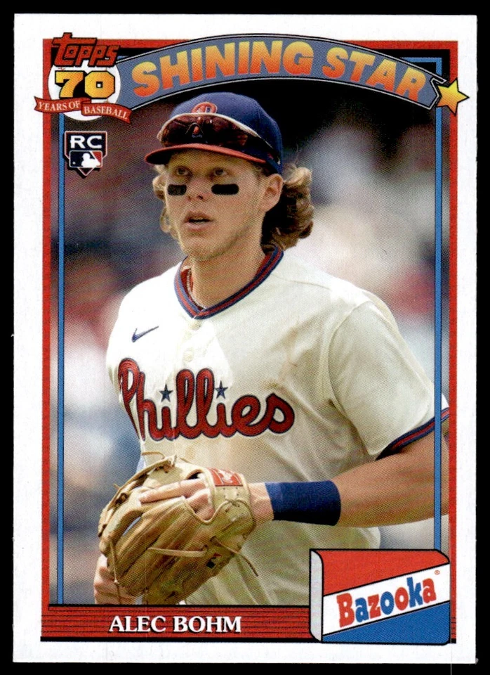 2021 Topps Archives 1991 Bazooka Shining Stars Alec Bohm #91BZ-3 R15 - Image 1 of 2