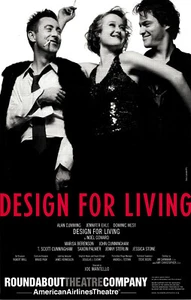 Design For Living ~Broadway Poster~ Dominic West ~Alan Cumming~ Jennifer Ehle - Picture 1 of 1