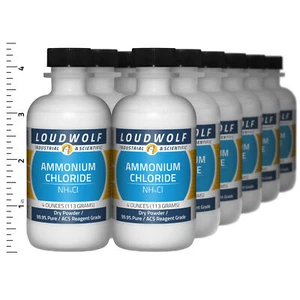 Ammonium Chloride 3 lb Total (12 Bottles) ACS Reagent Grade Dry Powder - Picture 1 of 4