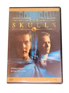 The Skulls (DVD, 2000) Joshua Jackson, Paul Walker - Suspense Thriller Movie - Imagen 1 de 5